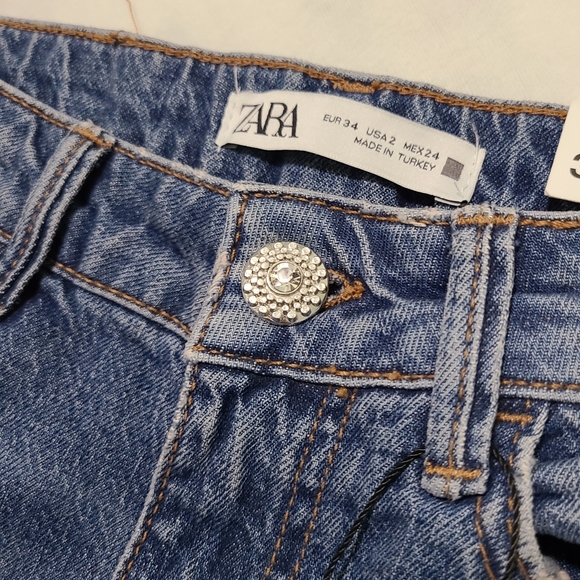 NWT ZARA mid rise skinny jeans SIZE 26 (US 2) - Picture 4 of 13